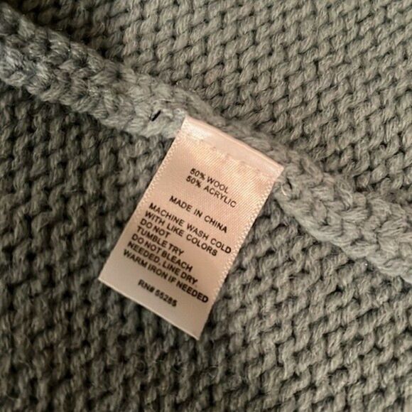 Express Wool Acrylic Blend Open Sweater Cardigan. Seafoam color. Size SP - Picture 9 of 9